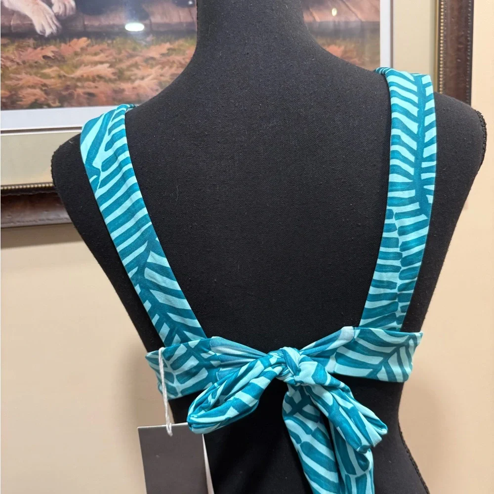 Vitamin A Blue Swim Bikini Top NWT